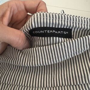 Counterparts Black and White Striped Apparel